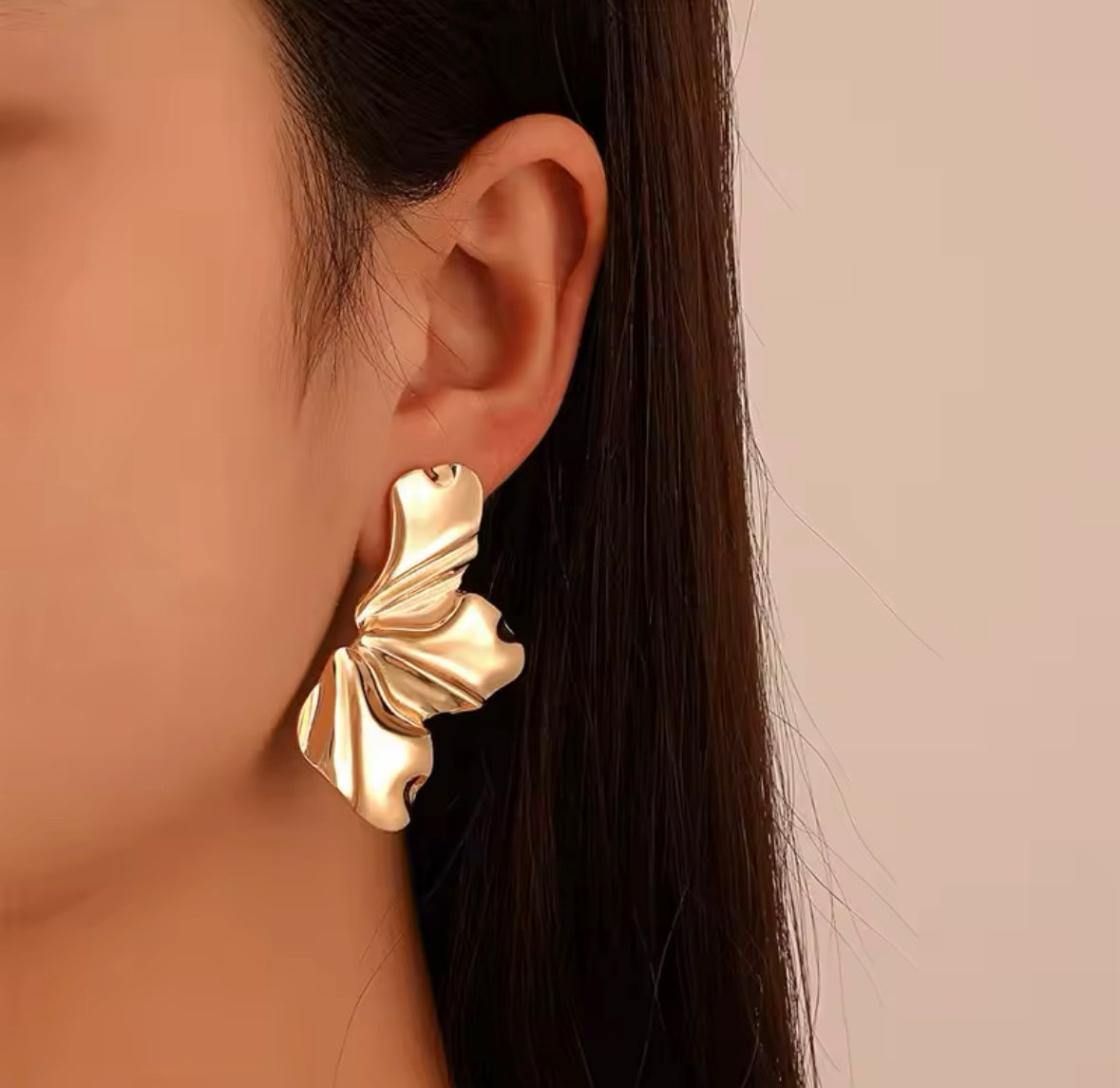 Half Flower Earrings