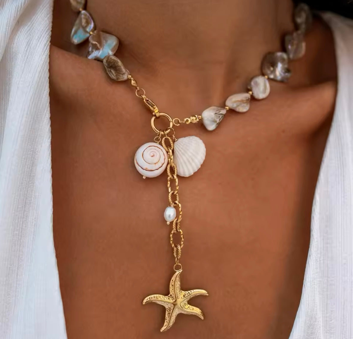 Mermaid Pearl Necklace