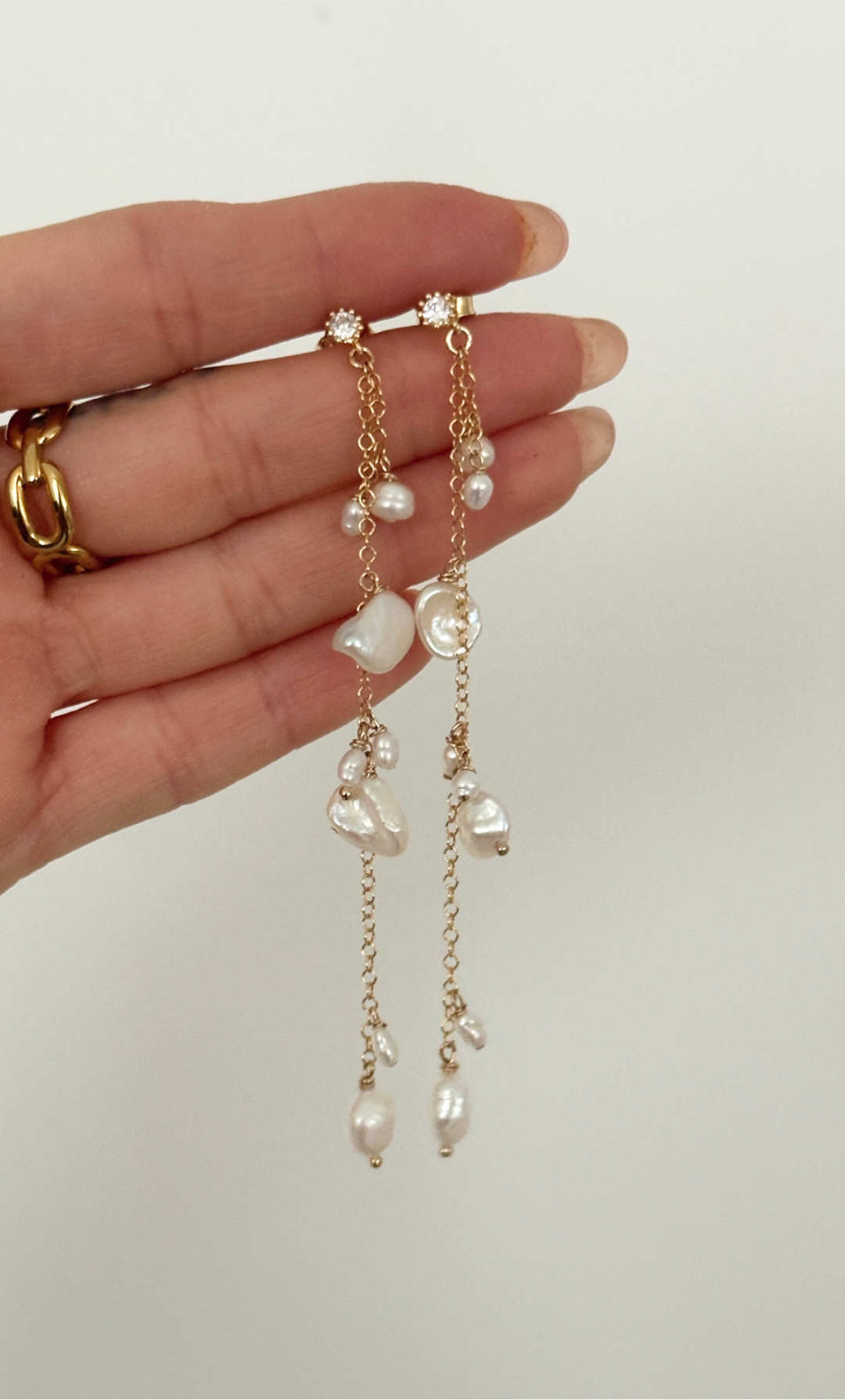 Keshi Pearl Earrings