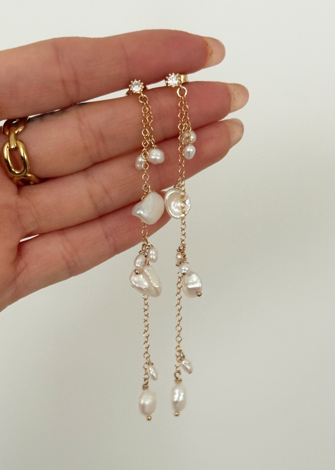 Orecchini di perle Keshi