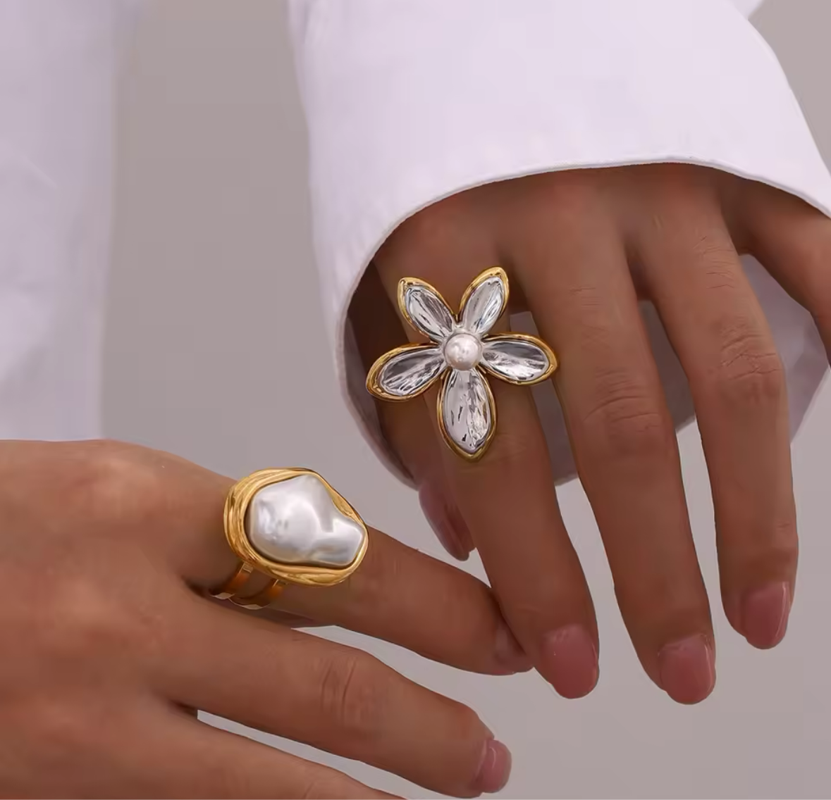 Anello a forma di fiore