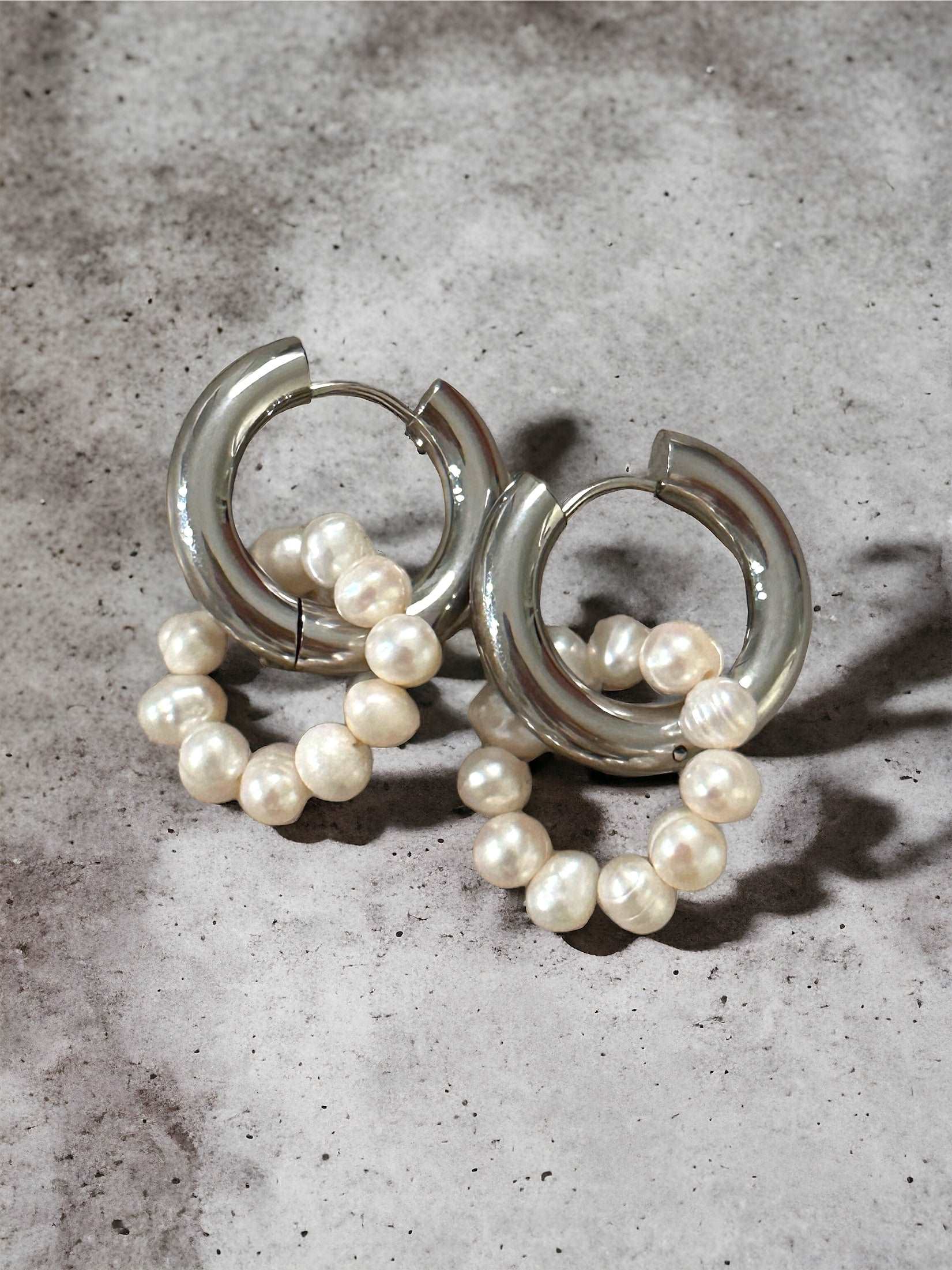 Hoops mit Perlenring