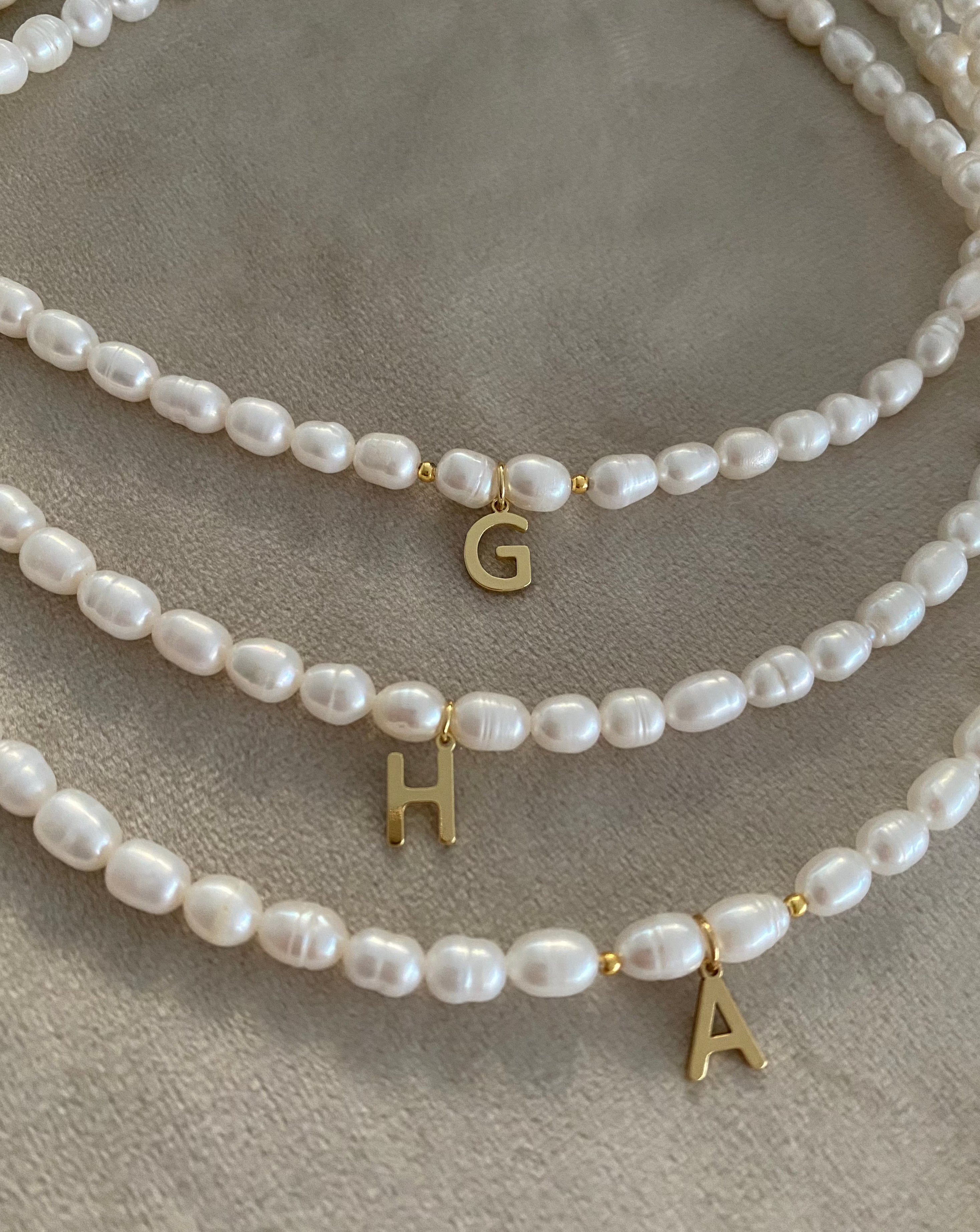 Initial Pearl Necklace